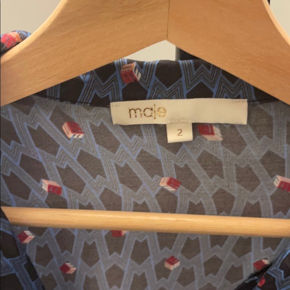 Maje classic silk shirt - Picture 2 of 2